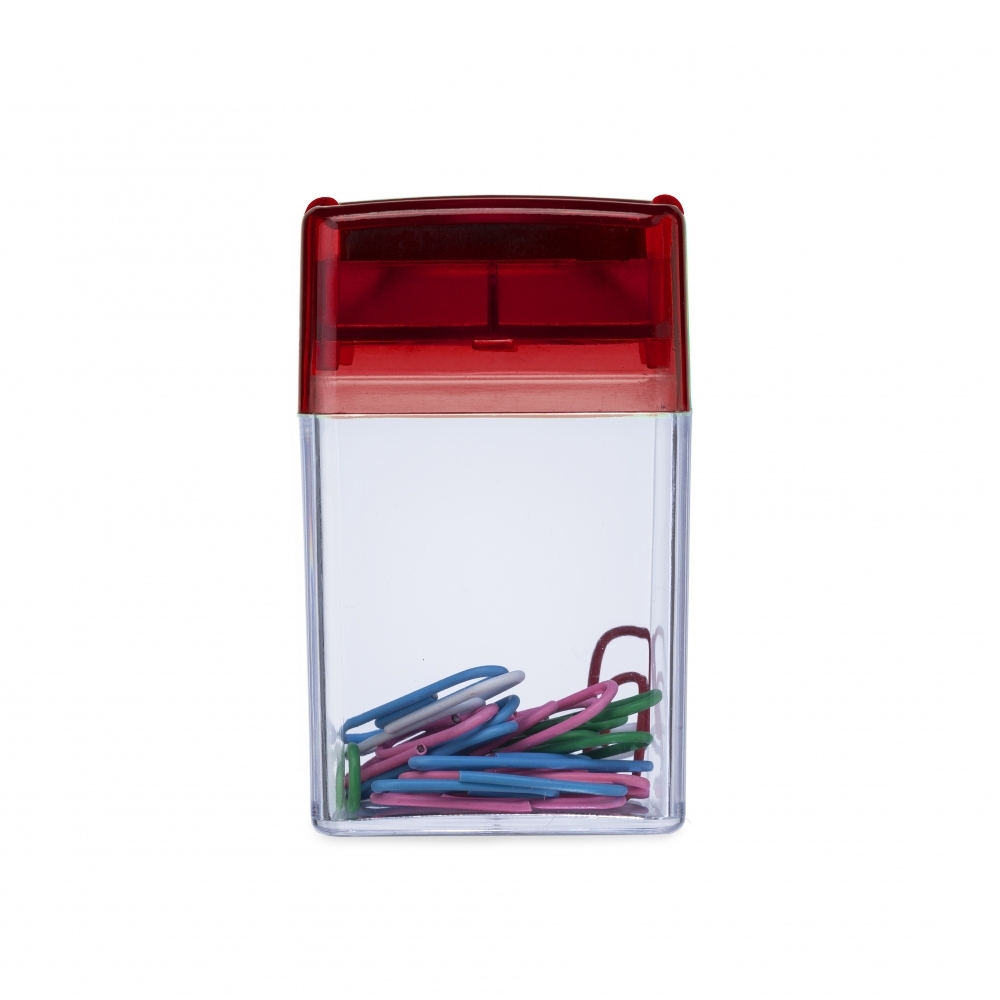 PORTA CLIPS PLASTICO MAGNETICO