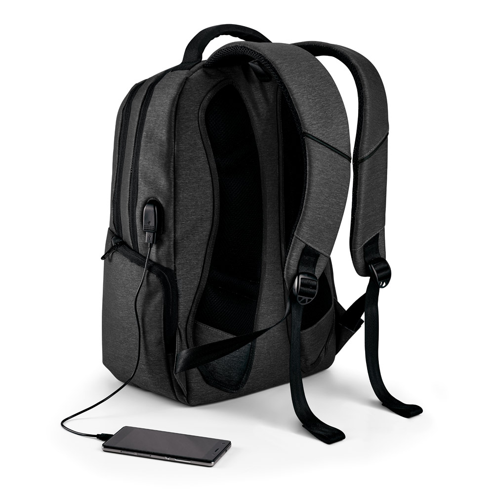 SPACIO. Mochila para notebook 17'' em Nylon 2Tone impermeável