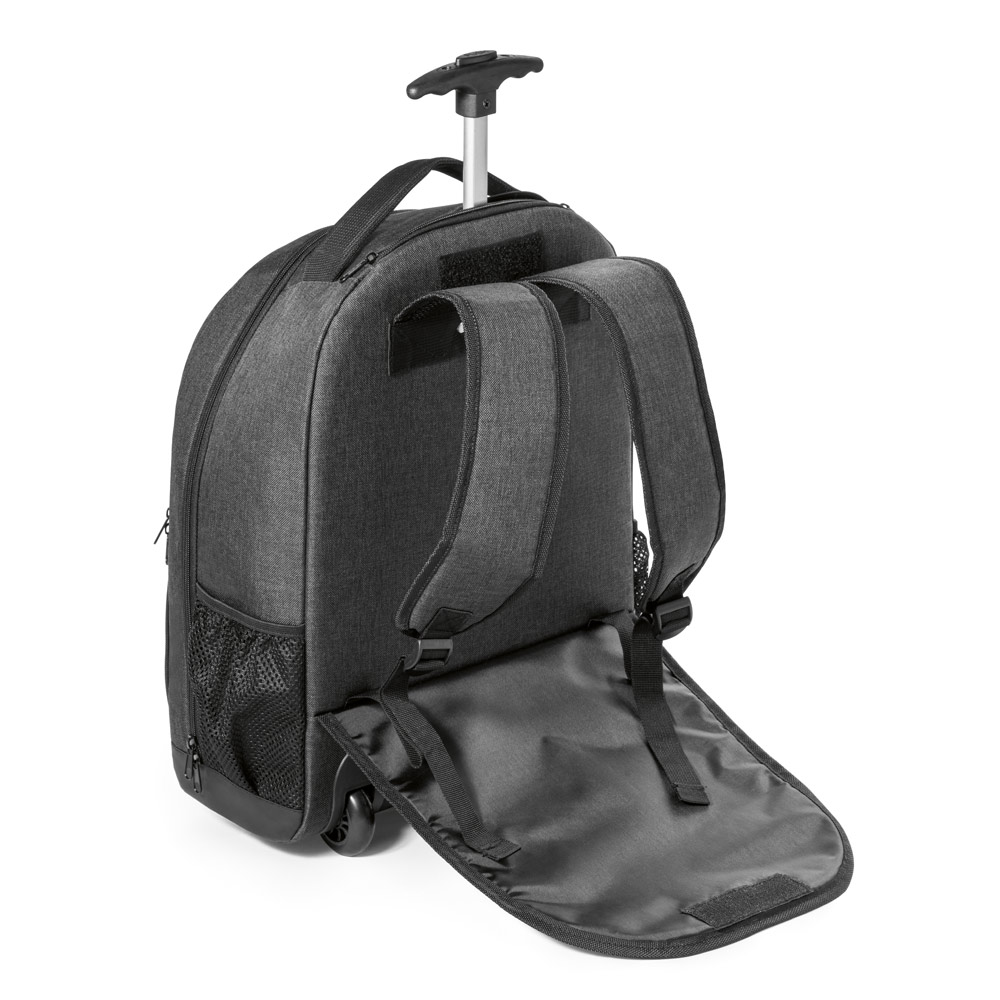 EINDHOVEN. Mochila trolley para notebook 15.6'' em 600D de alta densidade e poliéster 600D impermeável