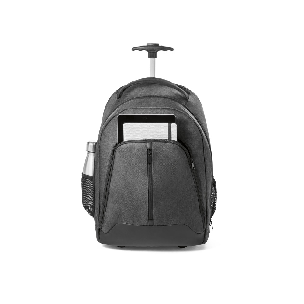 EINDHOVEN. Mochila trolley para notebook 15.6'' em 600D de alta densidade e poliéster 600D impermeável