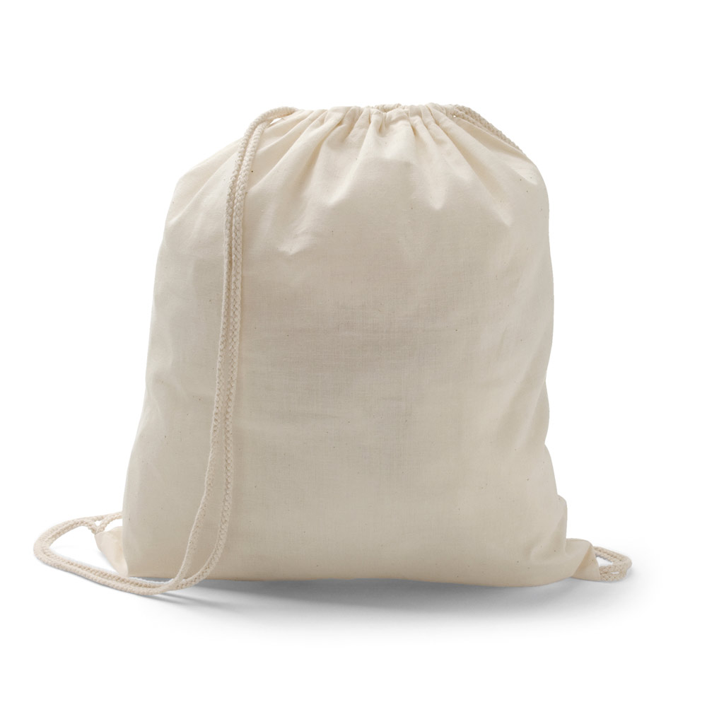 HANOVER. Sacola tipo mochila 100% algodão (100 g/m²)