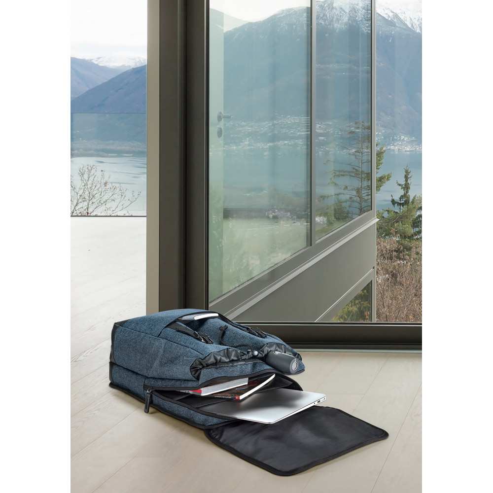 TRAVELLER. Mochila para notebook 17'' m 600D de alta densidade e tarpaulin