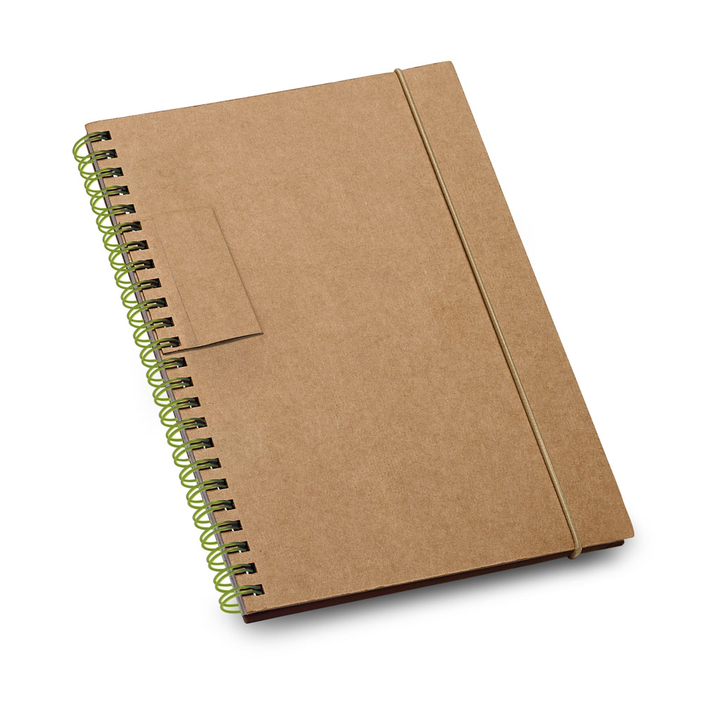 GARDEN. Caderno B6 com folhas pautadas reciclado