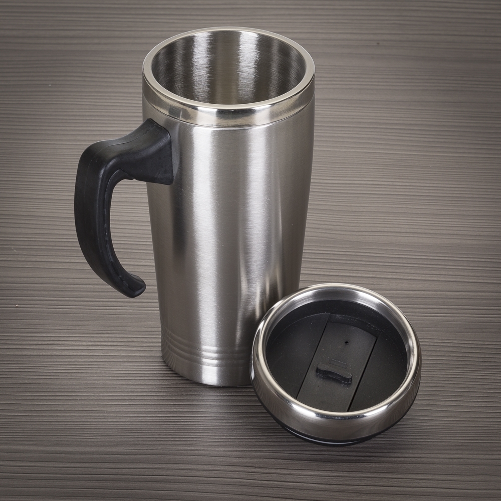 CANECA 450ML INOX C/ TAMPA