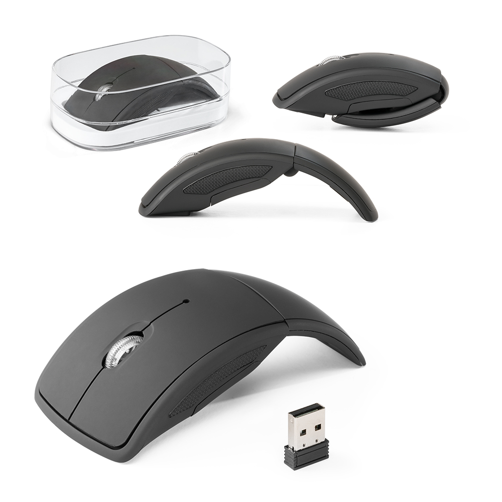 ALENCAR. Mouse wireless dobrável 2.4G. em ABS