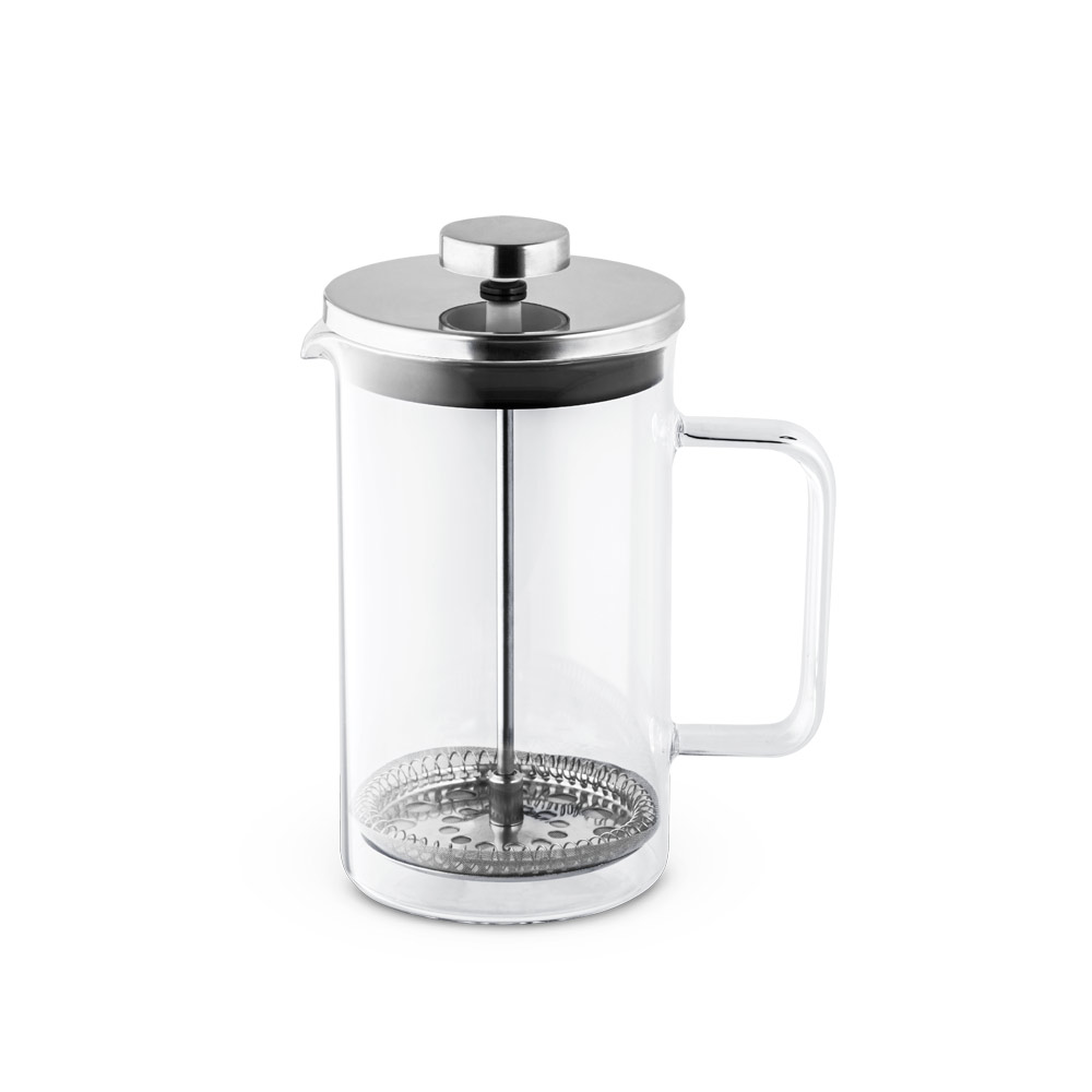 JENSON. Cafeteira em vidro borossilicato e aço inox 600 mL