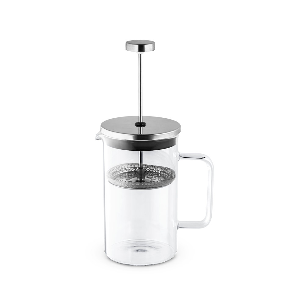 JENSON. Cafeteira em vidro borossilicato e aço inox 600 mL