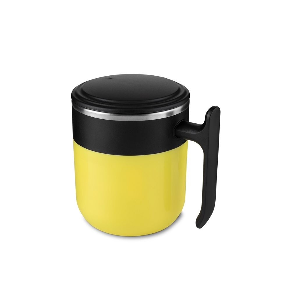 CANECA PLÁSTICA COM INOX 350 ML