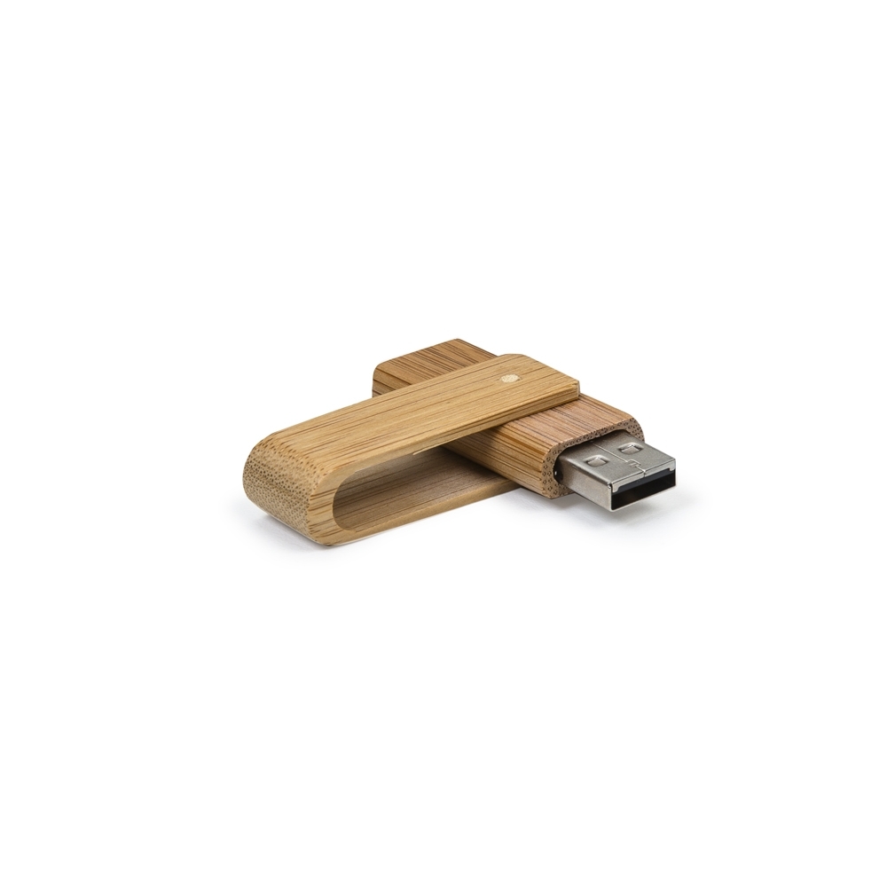 PEN DRIVE BAMBU 4 GB GIRATÓRIO