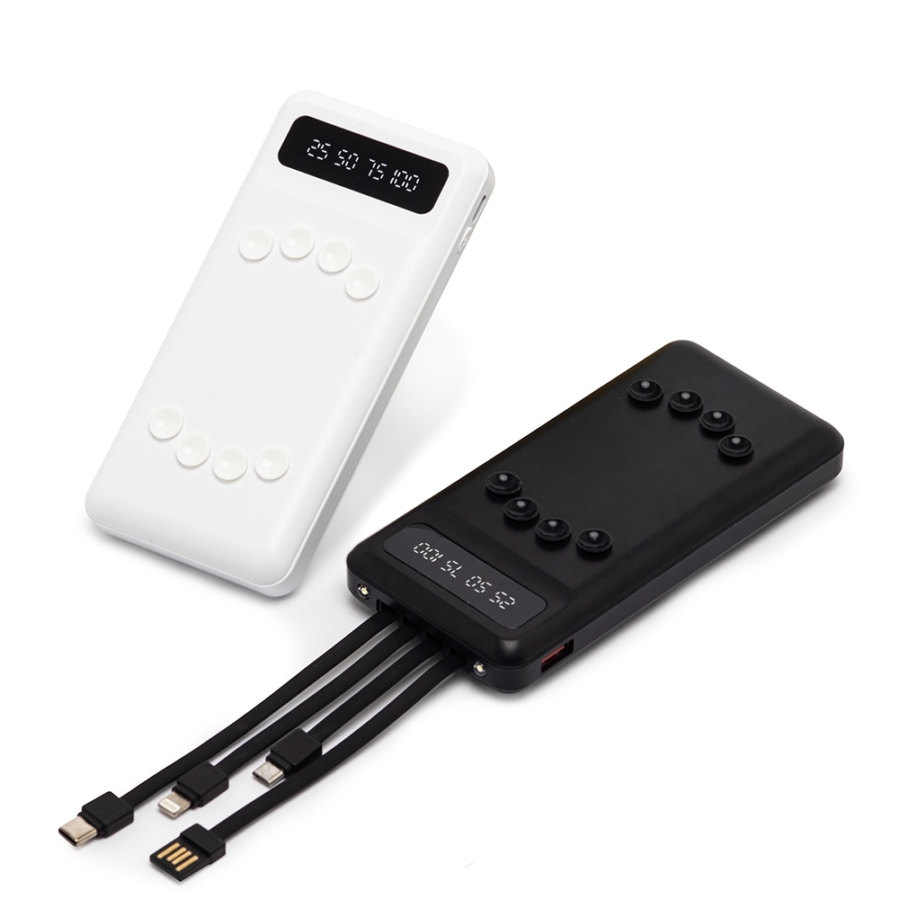 POWER BANK 10.000MAH C/ LANTERNA E MULTISSAÍDAS