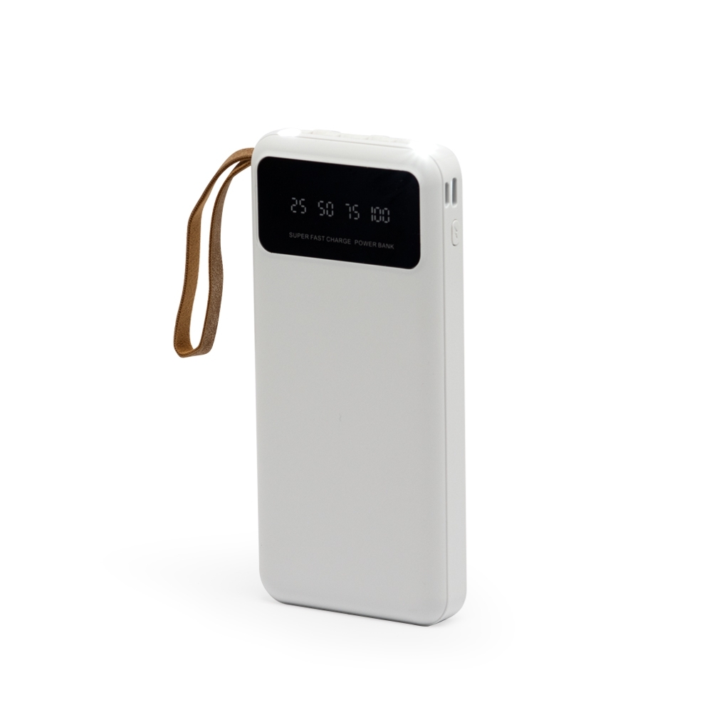 POWER BANK 10.000MAH COM LANTERNA E MULTISSAÍDAS