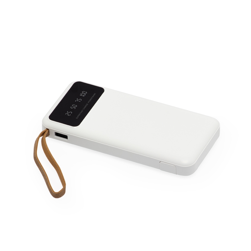 POWER BANK 10.000MAH COM LANTERNA E MULTISSAÍDAS