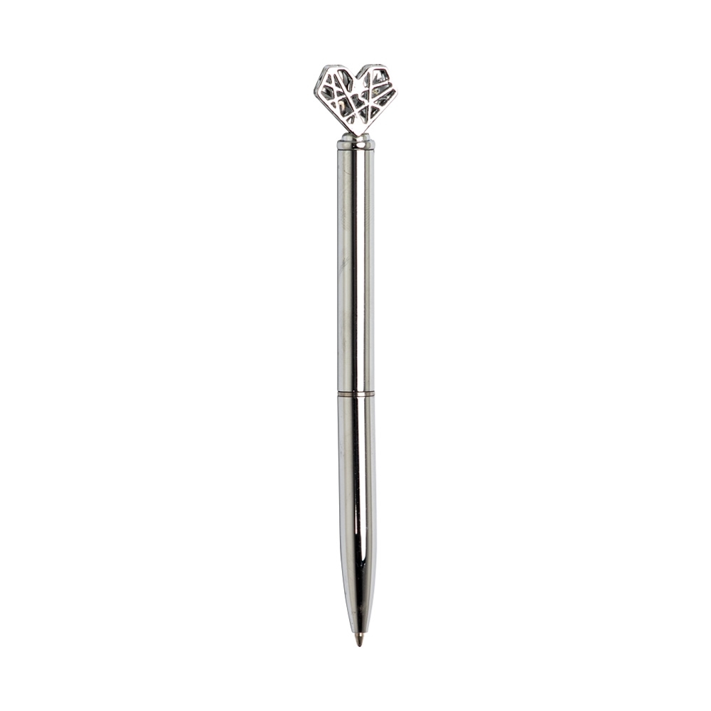 CANETA METAL CORAÇÃO